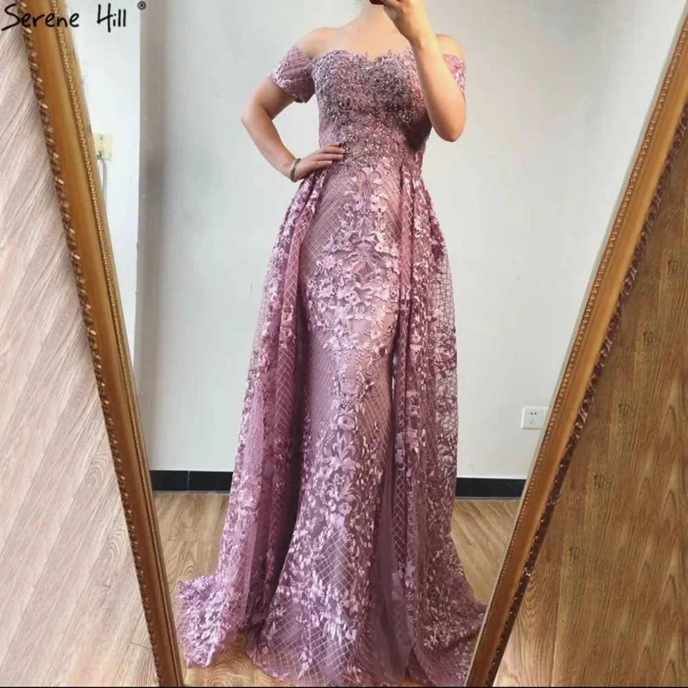 Serene Hill Lavender Beaded Dress - Picture 4 of 5
